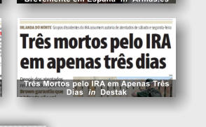 Tr�s Mortos pelo IRA em Apenas Tr�s Dias  in  Destak