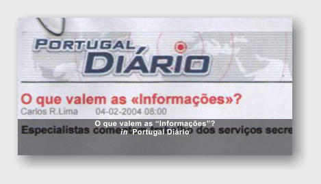 O que valem as �Informa��es�?   in  Portugal Di�rio